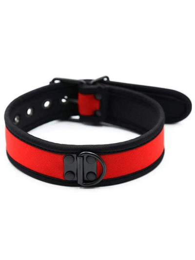 love in leather neoprene collar red is soft and comfy